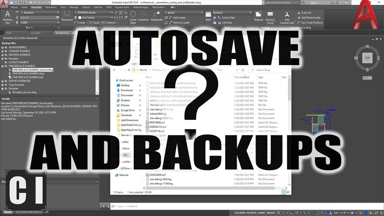 restore bak file for autocad for mac